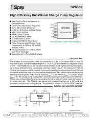 SP6680TR datasheet pdf Sipex Corporation