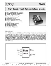 SP6832EK/TR datasheet pdf Sipex Corporation