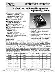 SP708REN datasheet pdf Sipex Corporation