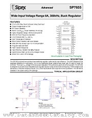 SP7655 datasheet pdf Sipex Corporation