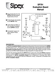 SP791EK datasheet pdf Sipex Corporation