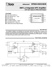 SP8025 datasheet pdf Sipex Corporation