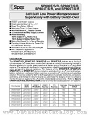 SP690S datasheet pdf Sipex Corporation