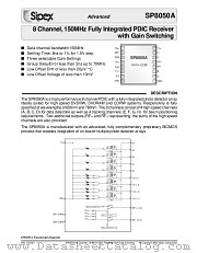 SP8050A datasheet pdf Sipex Corporation