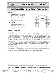 SP8052 datasheet pdf Sipex Corporation