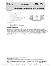 SP8127NDG datasheet pdf Sipex Corporation