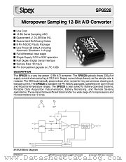 SP8528 datasheet pdf Sipex Corporation