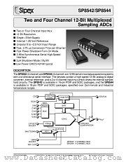 SP8542BS datasheet pdf Sipex Corporation