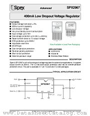 SPX2967 datasheet pdf Sipex Corporation