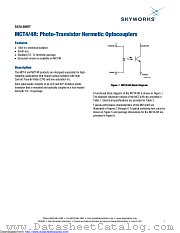 MCT4R datasheet pdf Skyworks Solutions