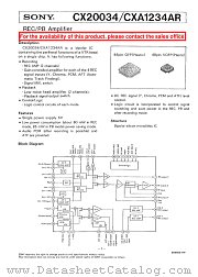 CXA1234AR datasheet pdf SONY