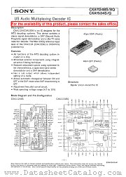 CXA1534S/Q datasheet pdf SONY