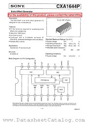 CXA1644P datasheet pdf SONY