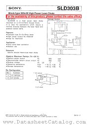 SLD303B datasheet pdf SONY