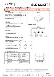 SLD1324ZT datasheet pdf SONY