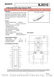 ILX510 datasheet pdf SONY