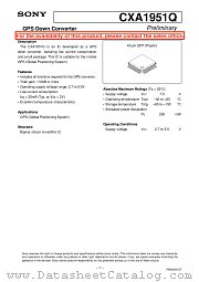 CXA1951Q datasheet pdf SONY