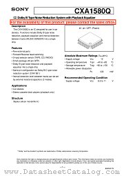 CXA1580Q datasheet pdf SONY