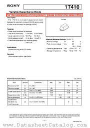 1T410 datasheet pdf SONY