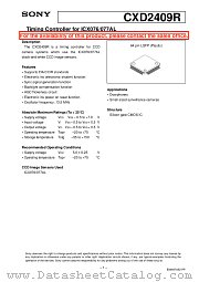 CXD2409R datasheet pdf SONY