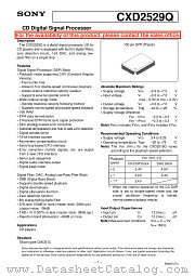 CXD2529Q datasheet pdf SONY