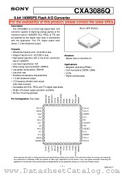 CXA3086Q datasheet pdf SONY