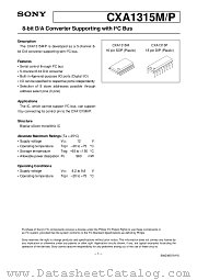 CXA1315M/P datasheet pdf SONY