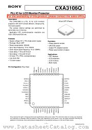 CXA3106Q datasheet pdf SONY