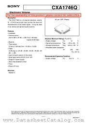 CXA1746Q datasheet pdf SONY