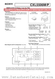 CXL5506M/P datasheet pdf SONY