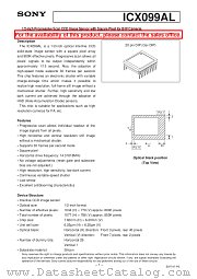 ICX099AL datasheet pdf SONY