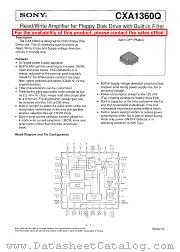 CXA1360Q datasheet pdf SONY