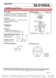 SLD105UL datasheet pdf SONY