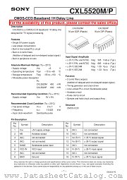 CXL5520M/P datasheet pdf SONY