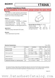 1T404A datasheet pdf SONY