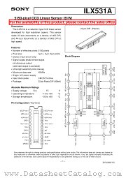 ILX531A datasheet pdf SONY