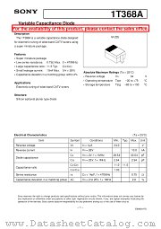 1T368A datasheet pdf SONY