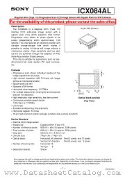 ICX084AL datasheet pdf SONY