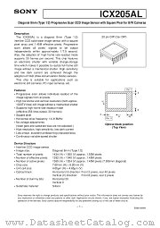 ICX205AL datasheet pdf SONY