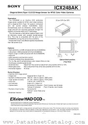 ICX248AK datasheet pdf SONY