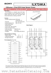 ILX724KA datasheet pdf SONY