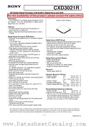 CXD3021R datasheet pdf SONY