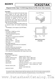 ICX227AK datasheet pdf SONY