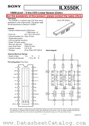 ILX550K datasheet pdf SONY