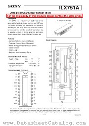 ILX751A datasheet pdf SONY