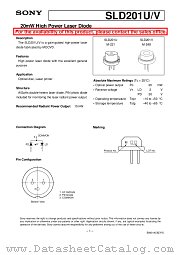 SLD201U/V datasheet pdf SONY