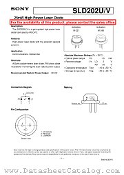 SLD202U/V datasheet pdf SONY