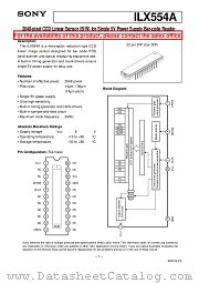 ILX554A datasheet pdf SONY