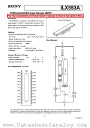 ILX553A datasheet pdf SONY