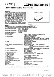 CXP88460 datasheet pdf SONY